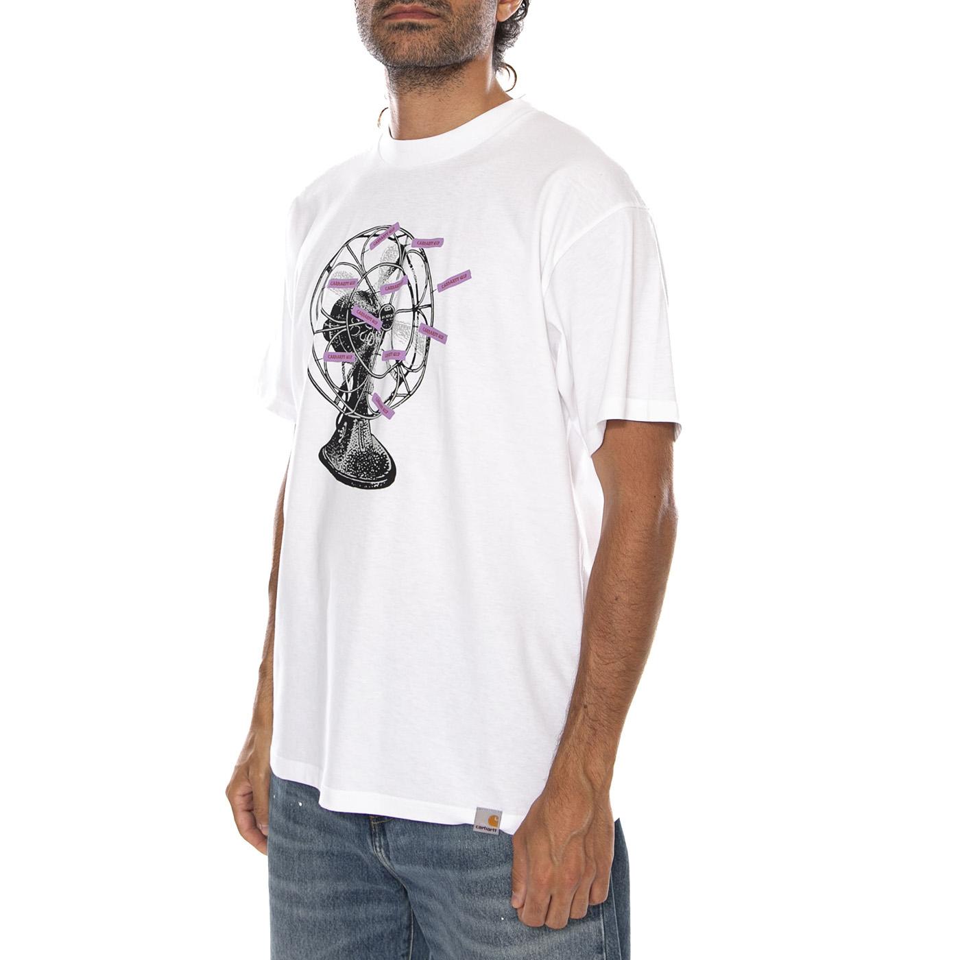 WHITE - Maglietta Girocollo Uomo Bianca I036900 02XX CARHARTT WIP 