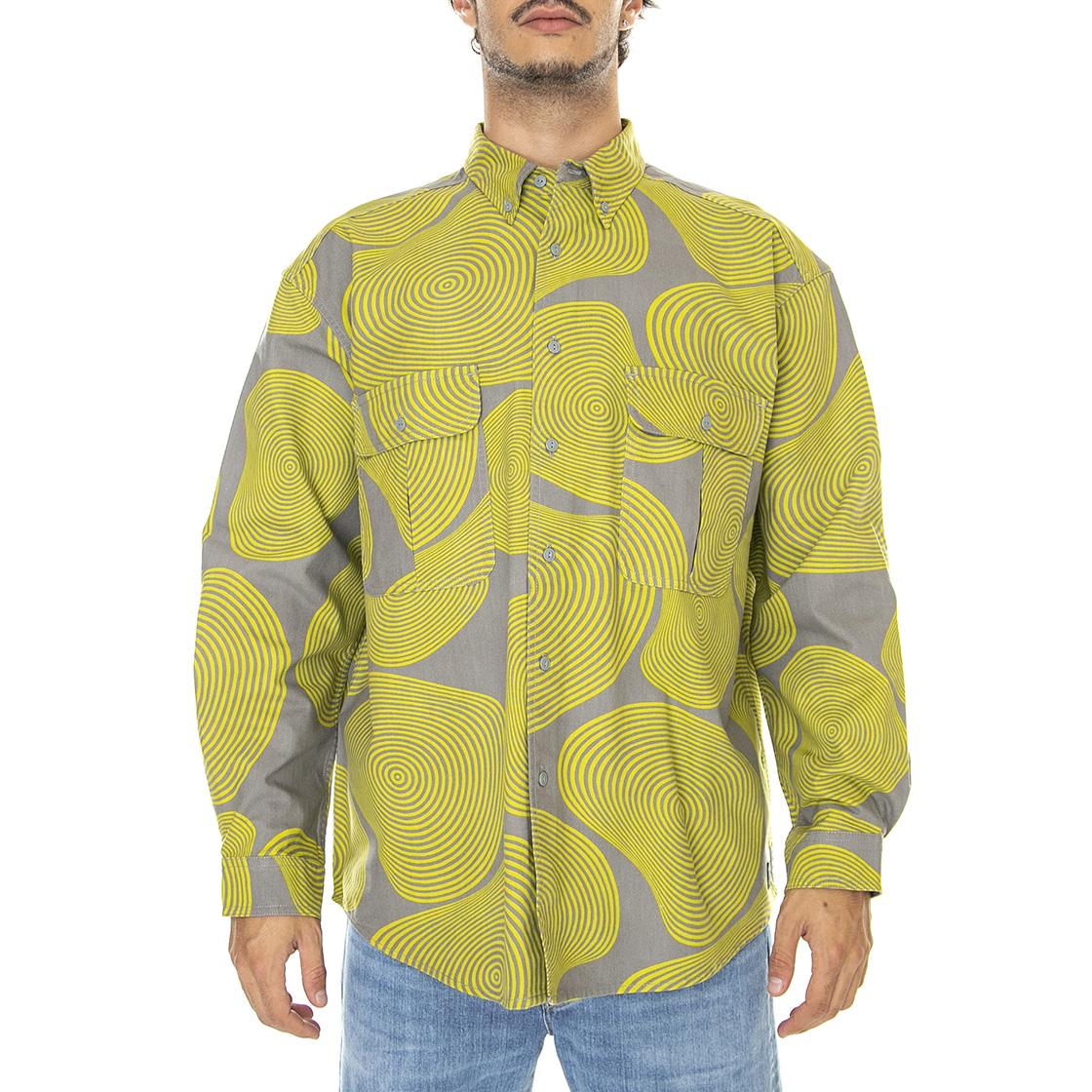 Skate L/S Woven Floating In Space Green - Camicia Uomo Verde / Multicolore A0953-0004  LEVIS 