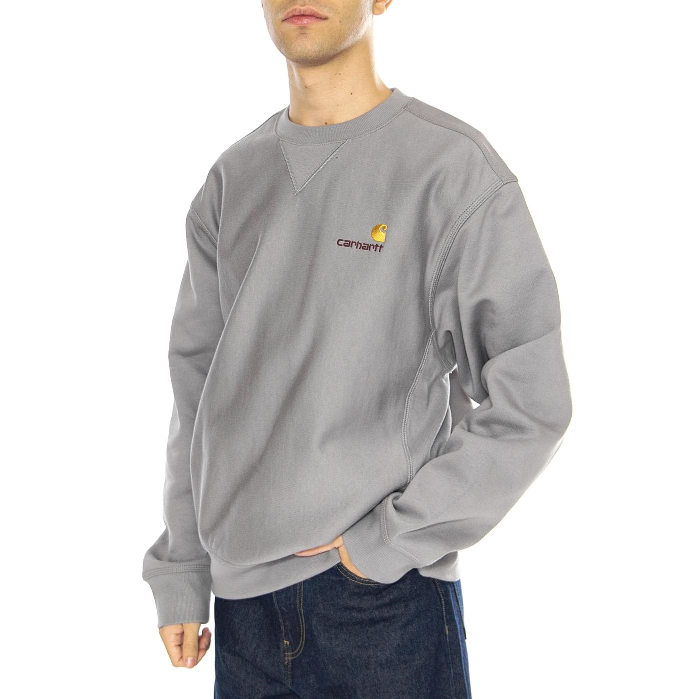 American Script Sweat Yosemite - Felpa Girocollo Uomo Grigia I025475.2LRXX  CARHARTT WIP 