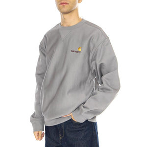 American Script Sweat Yosemite - Felpa Girocollo Uomo Grigia I025475.2LRXX  CARHARTT WIP 