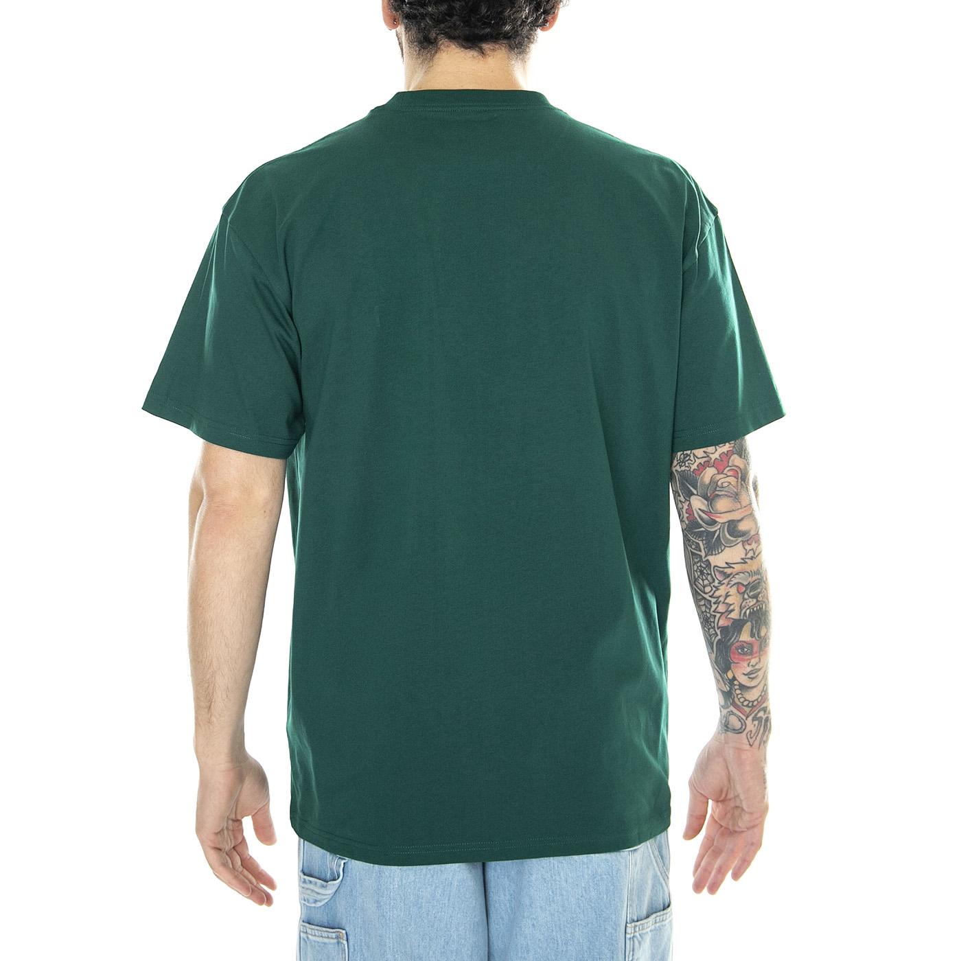 S/S Chase T-Shirt Chervil / Gold - Maglietta Girocollo Uomo Verde I026391.1YWXX  CARHARTT WIP 