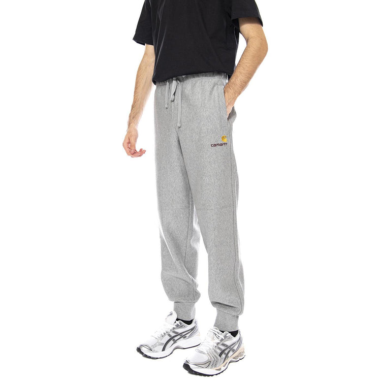 American Script Jogging Pant Grey Heather - Pantaloni Uomo Grigi I027042.V6XX  CARHARTT WIP 