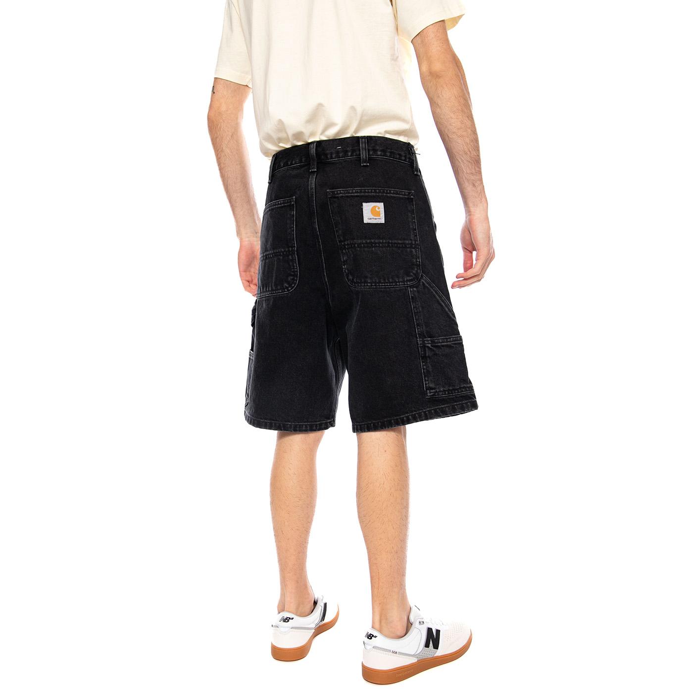 Double Knee Short Black - Bermuda Uomo Neri I034867 8906 CARHARTT WIP 