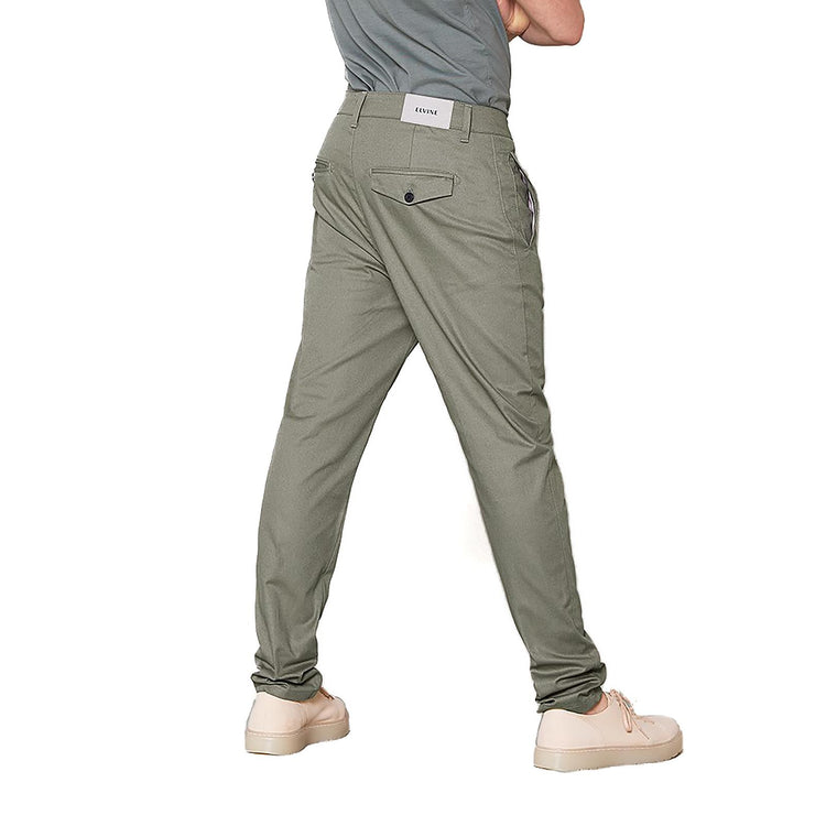 Mn Cropson Chino Pants - Sage - Pantaloni Chino Uomo Verde 181202-926  ELVINE 