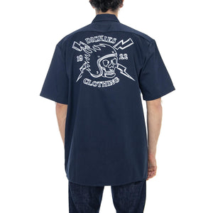 Yolun - Dark Navy Blue - Camicia Maniche Corte Uomo Blu 05 200349-DN . DICKIES 