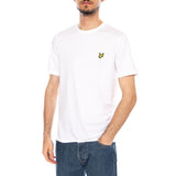 Plain - Men's White Crew Neck T-Shirt Men LYLE & SCOTT
