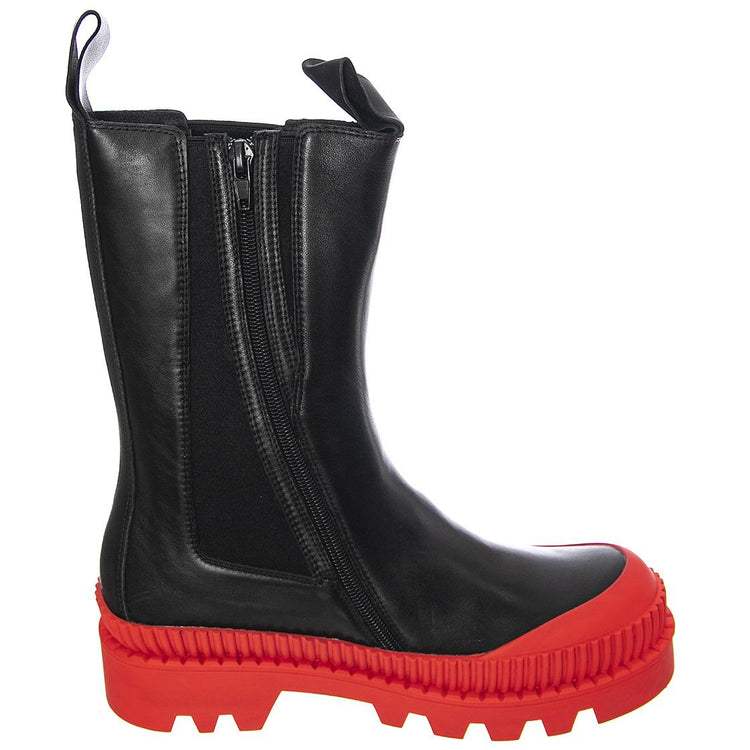 Womens Trecking Black / Red Boots JCSJC97021-BLA  JEFFREY CAMPBELL 
