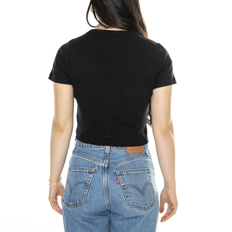 Emporia Cardigan SS W Black - Top Donna Nero DK0A4YRUBLK1  DICKIES 