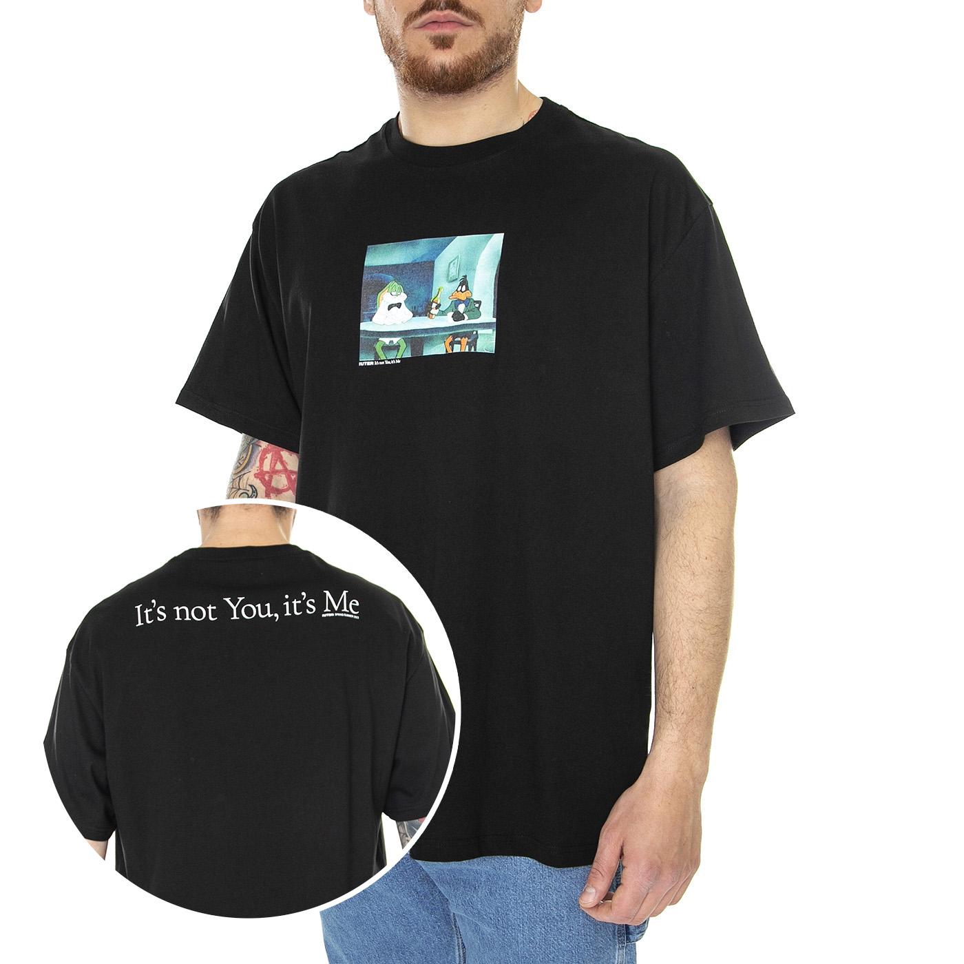 It's Me Tee Black - Maglietta Girocollo Uomo Nera 23SITS56-BLACK  IUTER 