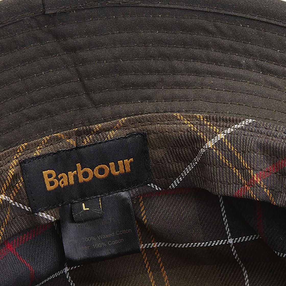 Wax Sports Hat Olive - Cappellino da Pescatore Marrone 222MMHA0001-OL71 . BARBOUR 