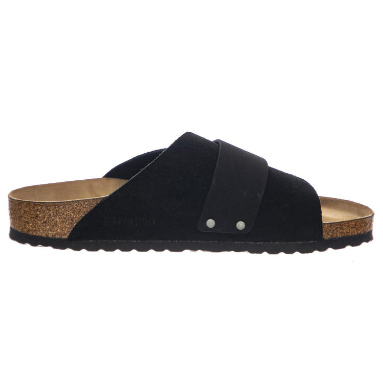 Kyoto black, Suede Leather / Nubuck - Sandali Uomo / Donna Neri 1022566  BIRKENSTOCK 