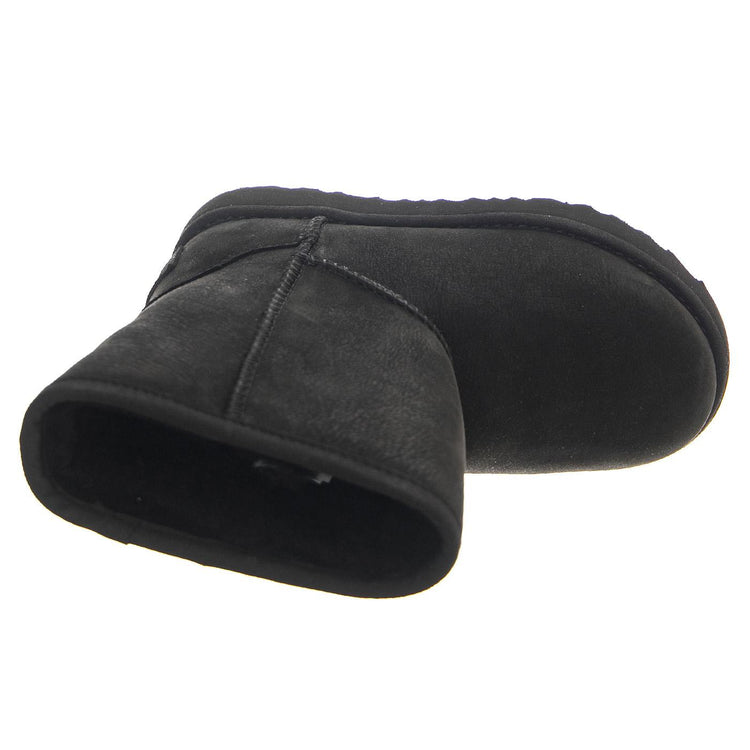 Classic Weather Short II Black K - Stivaletti Bambino Neri UGKCLSWPBK1019646T  UGG 