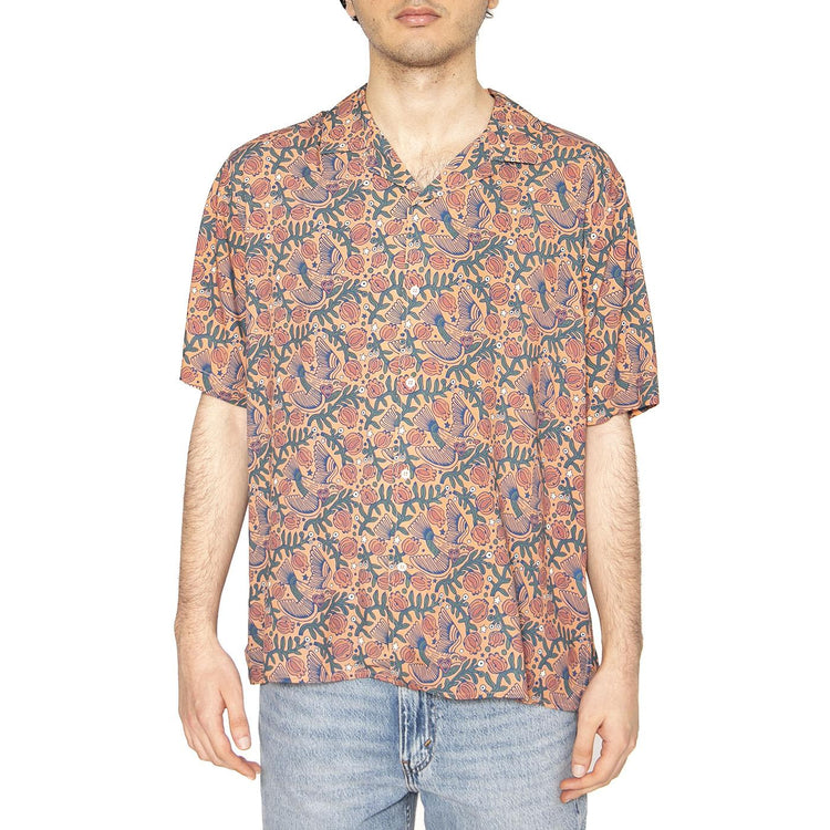 Passerine Aloha Shirt Coiro - Camicia Maniche Corte Uomo Multicolore 1962-COIRO  BRAVA FABRICS 