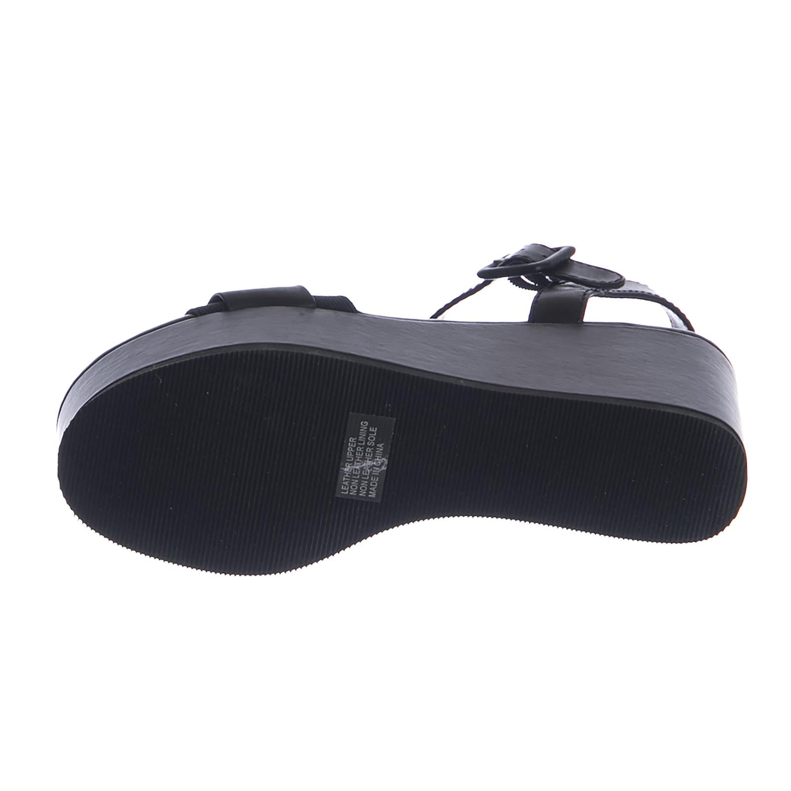 Joni Sandals - Black - Sandali con Zeppa Donna Neri WSSJONI-BLK  WINDSOR SMITH 