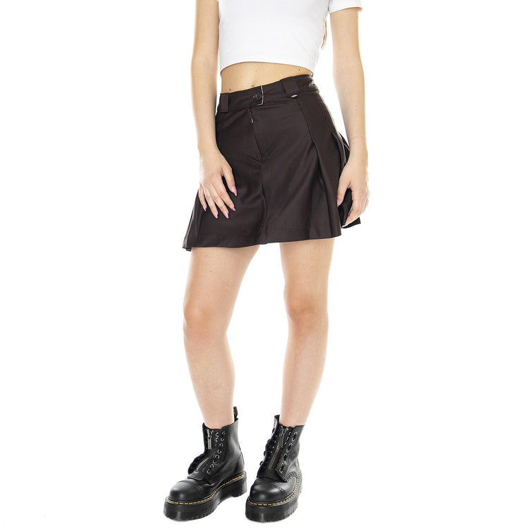 W' Elizaville Skirt Dark Brown - Gonna Marrone DK0A4Y1SDBX1  DICKIES 