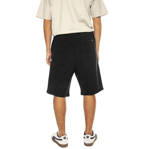 Hudson Script Sweat Short Black - Bermuda in Felpa Uomo Neri PFD0361-023  PENFIELD 
