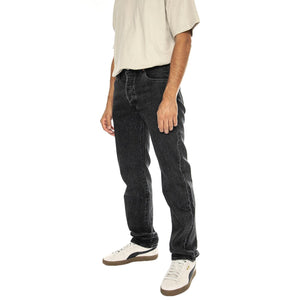 Autunno / Inverno - 501 Levi's Original Crash Courses Black - Pantaloni Denim Jeans Uomo Neri 00501-3371 . LEVIS 