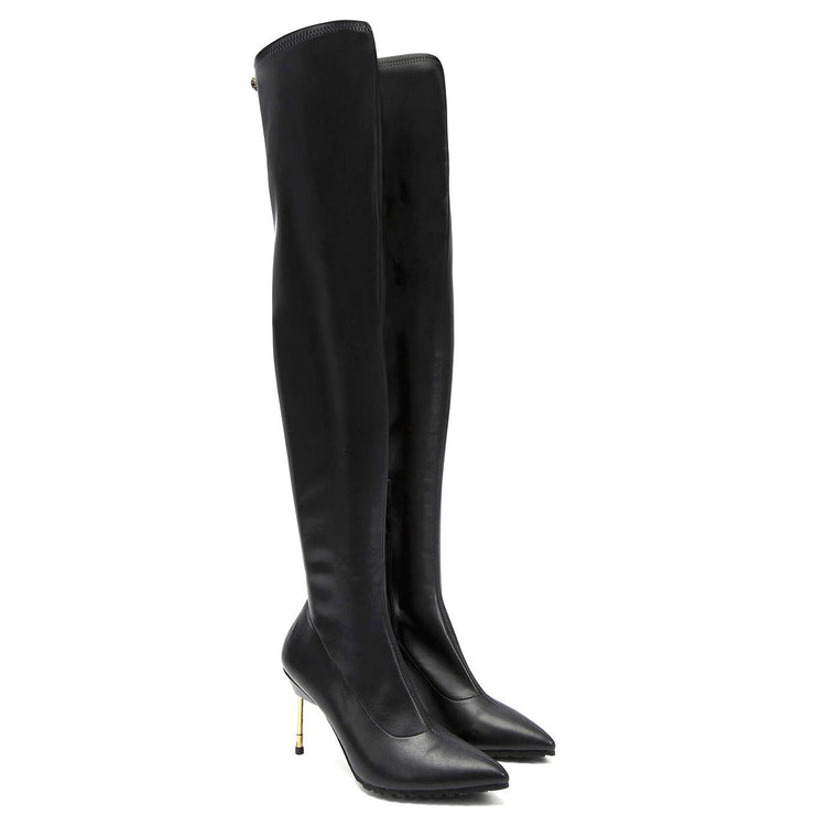 W' Barbican OTK Drench High Leg Black Boots - Stivali Donna Neri KG-BARBICANBLK  KURT GEIGER 