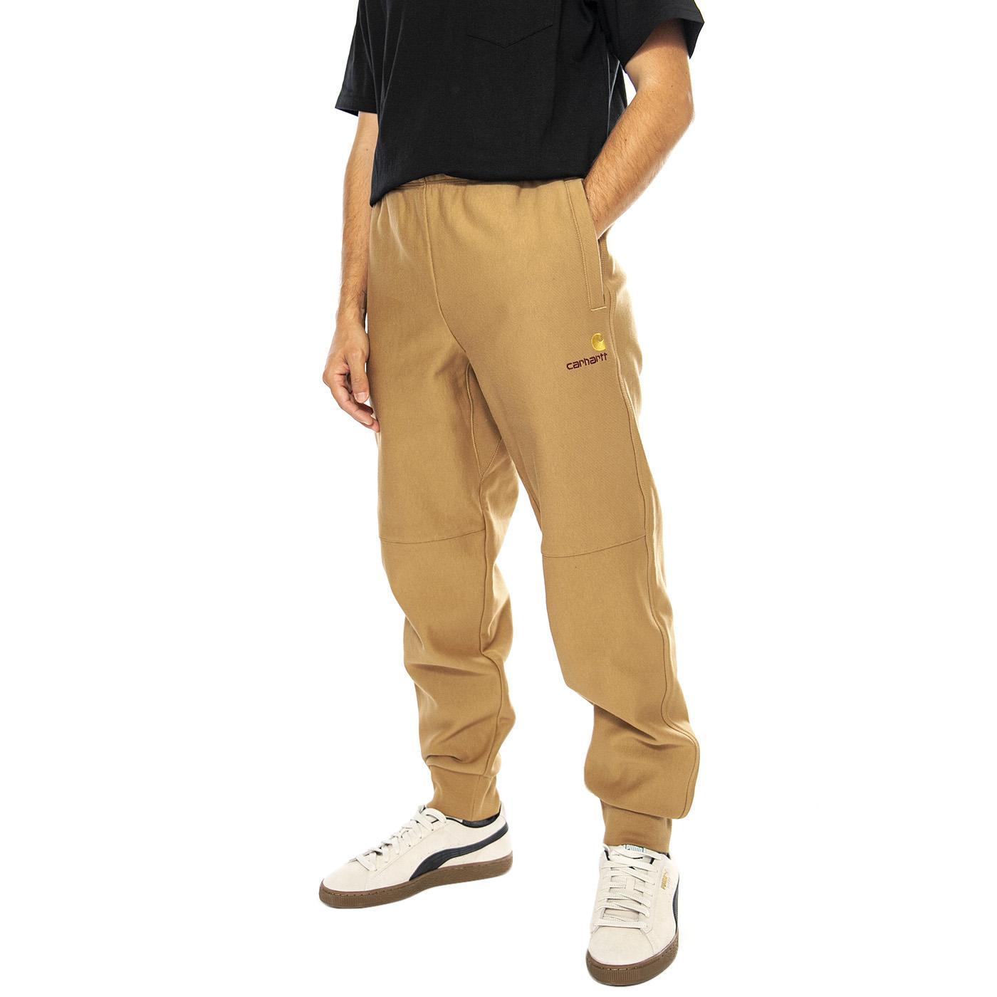 American Script Jogging Pant Peanut - Pantaloni Uomo Marroni I027042.2FSXX  CARHARTT WIP 