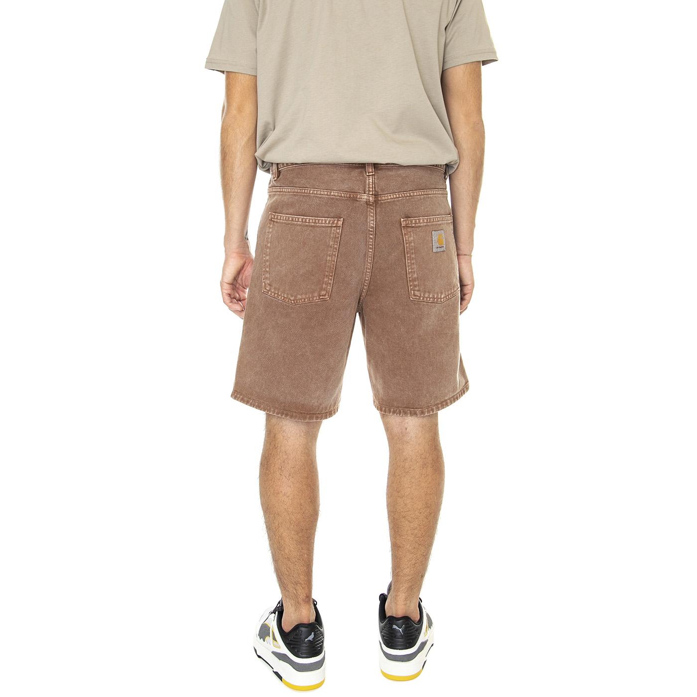 Newel Short Tamarind Worn Washed - Bermuda Uomo Marroni I029149-1CNWD  CARHARTT WIP 