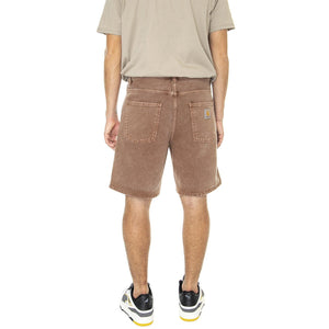 Newel Short Tamarind Worn Washed - Bermuda Uomo Marroni I029149-1CNWD  CARHARTT WIP 