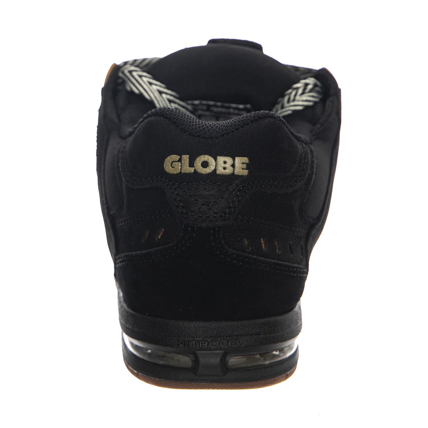 Sabre Black Prm Shoes - Scarpe Stringate Profilo Basso Uomo Nere GBSABR-20602  GLOBE 