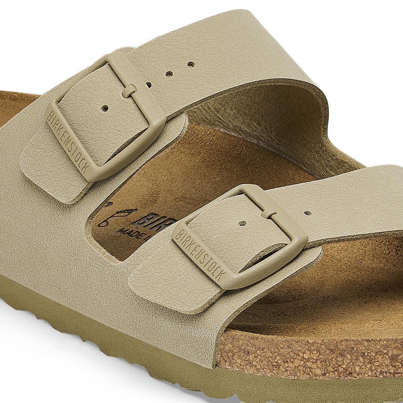 Arizona Bs Faded Khaki Birko Flor - Sandali Uomo Verdi 1027697  BIRKENSTOCK 