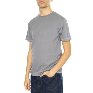 Basic S/S Tlrt Pebble - Maglietta Girocollo Uomo Grigia 22097-PEBBL  BRIXTON 