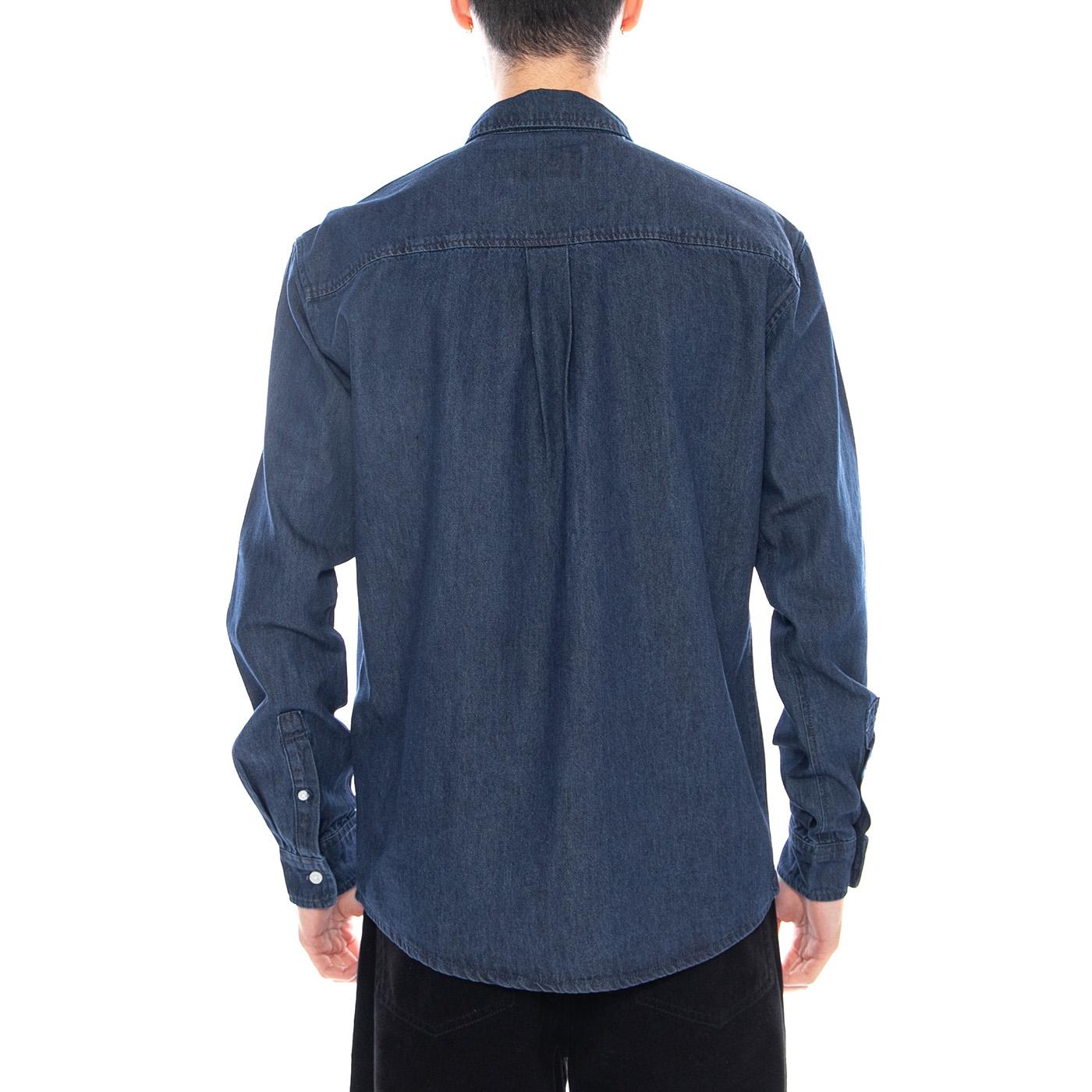 Orson Reg. Oxford York DNM Shirt NOOS - Camicia Uomo Blu 22036600 DARK BLUE DENIM ONLY & SONS 