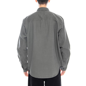 Onsalp Canvas Overshirt 0359 - Castor Gray - Camicia Uomo Grigia 22036879-VERDE CASTOR GRAY ONLY & SONS 