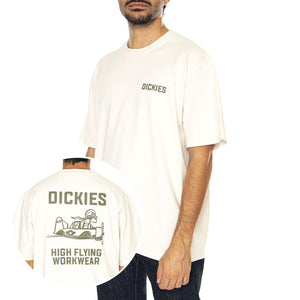 High Flying Worwear Tee SS Cloud - Maglietta Girocollo Uomo Beige DK0A863AC581  DICKIES 