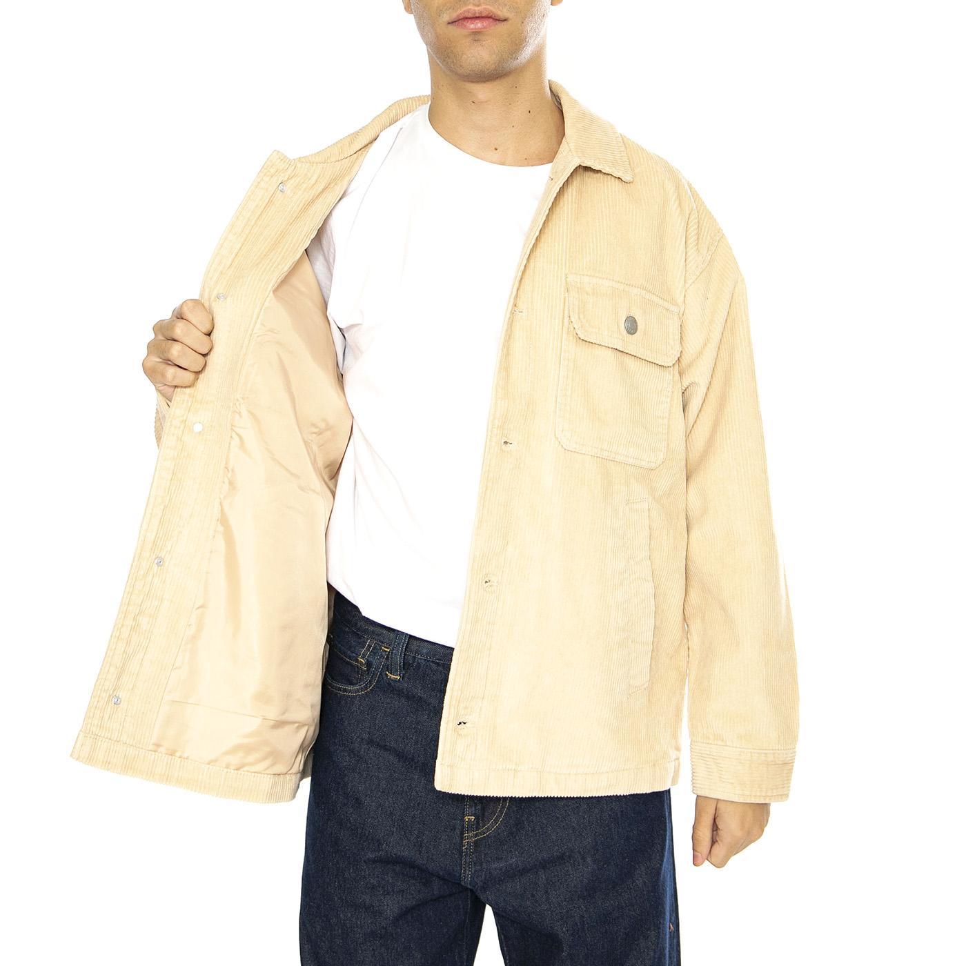 Benny Cord Shirt Jacket Irish Cream - Giacca Uomo Beige 121160050-IRC  OBEY 