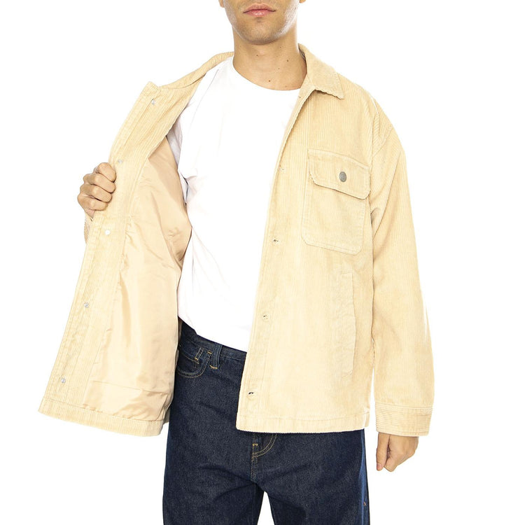Benny Cord Shirt Jacket Irish Cream - Giacca Uomo Beige 121160050-IRC  OBEY 