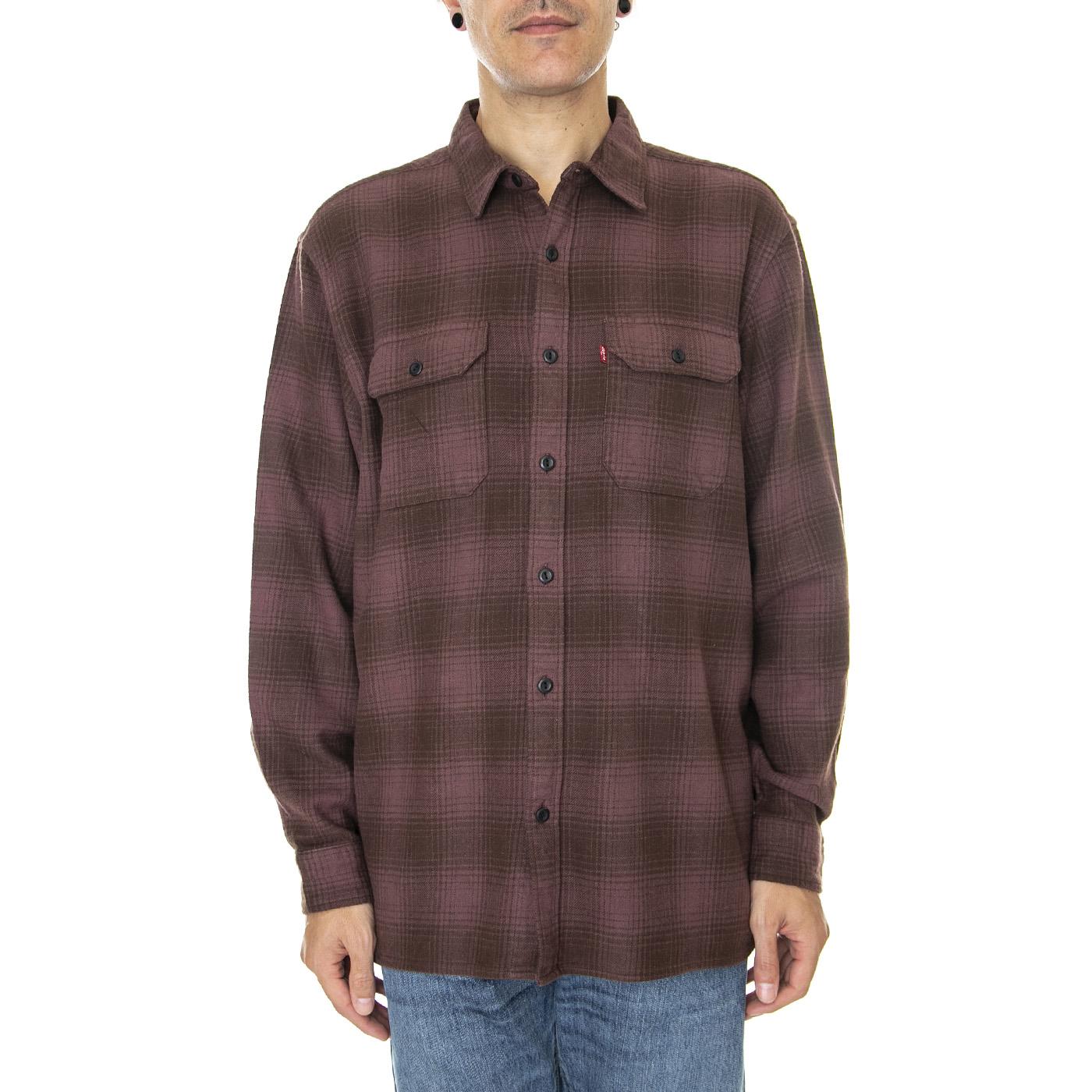 Jackson Worker Tyrone Huckleberry Plaid - Camicia Uomo Bordeaux / Multicolore 19573-0172  LEVIS 