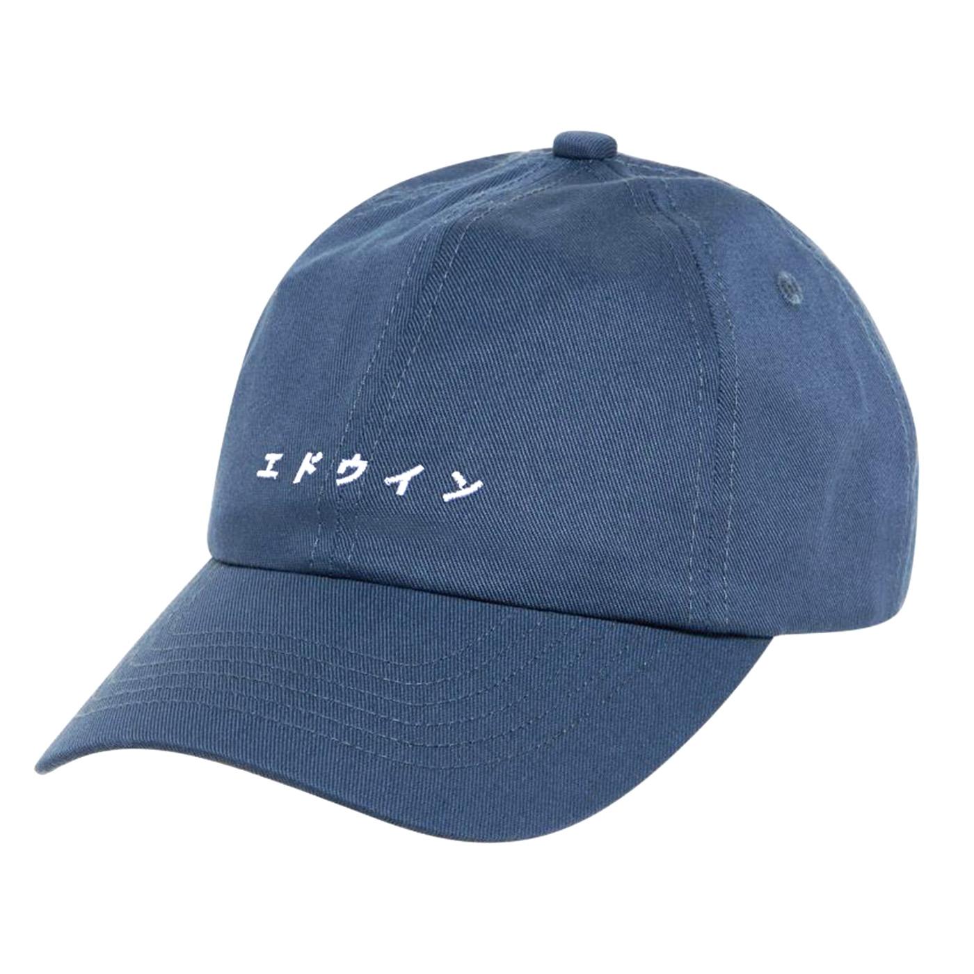 Katakana Cap Blue - Cappellino con Visiera Blu I033397.77.99.-77.99  EDWIN 