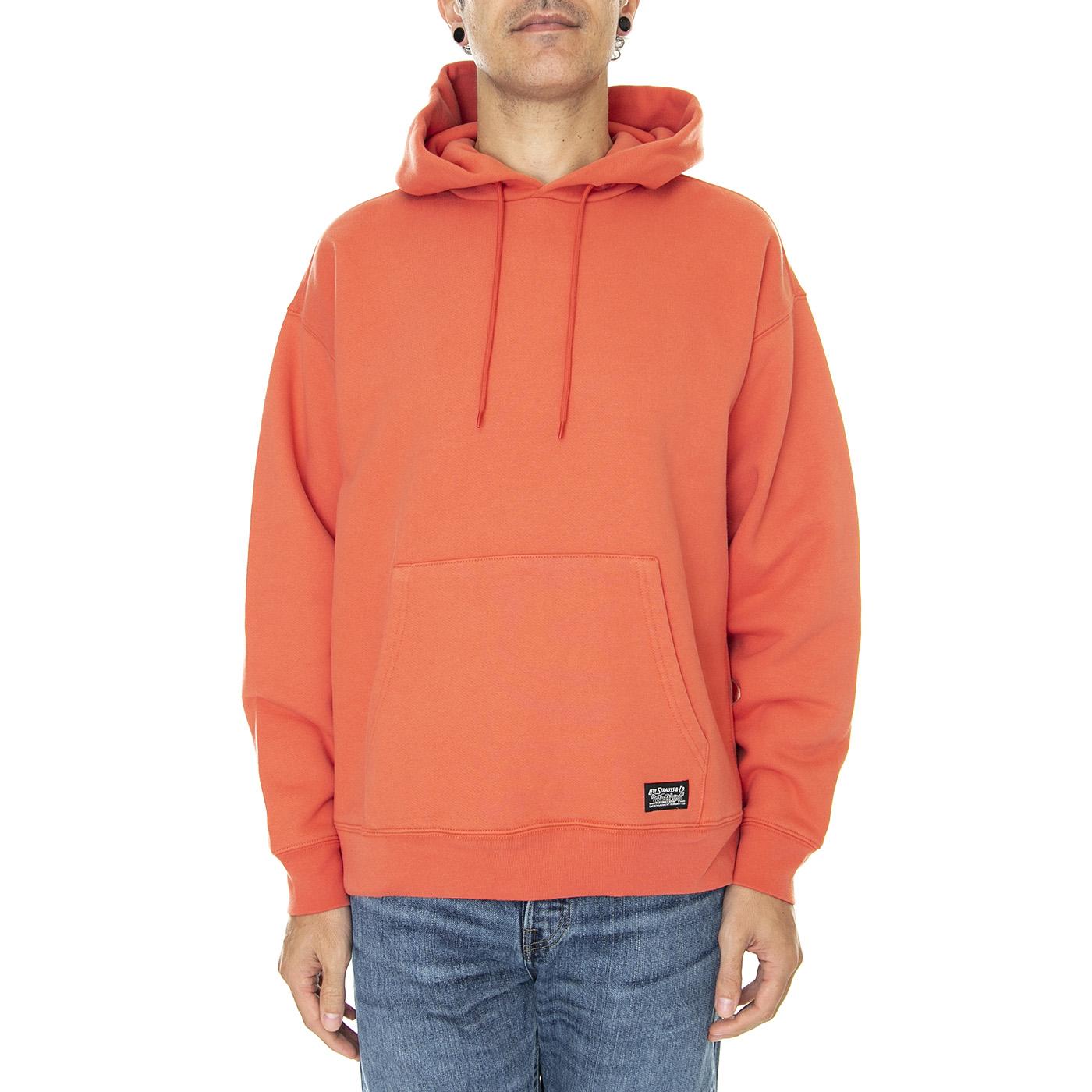 Skate Hooded Sweatshirt Burnt Sienna - Felpa con Cappuccio Uomo Arancione A1008-0003  LEVIS 