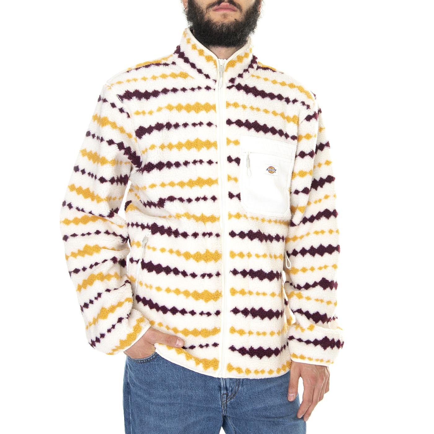 Falkville Fleece Ecru - Felpa con Zip Uomo Multicolore DK0A4XYNECR1  DICKIES 
