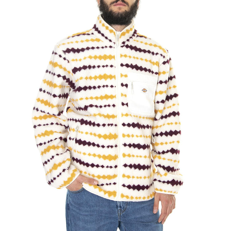 Falkville Fleece Ecru - Felpa con Zip Uomo Multicolore DK0A4XYNECR1  DICKIES 