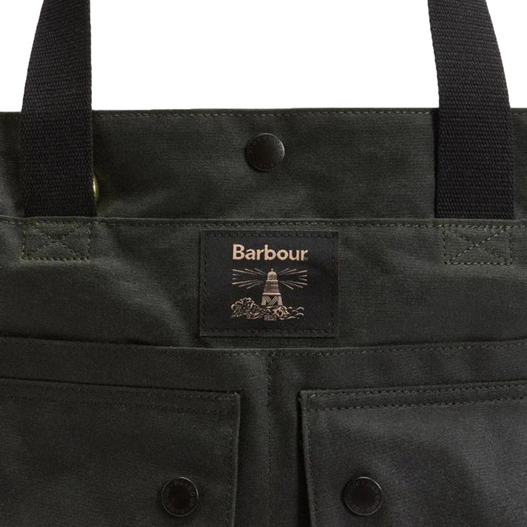 Field Wax Tote Bag Sage - Borsa Tote Verde UBA0750 SG91 BARBOUR 
