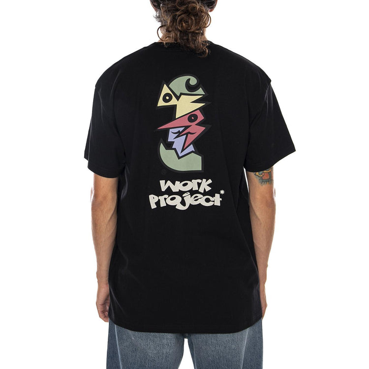 S/S CUBIST T-SHIRT BLACK - Maglietta Girocollo Uomo Nera I036896 89XX CARHARTT WIP 