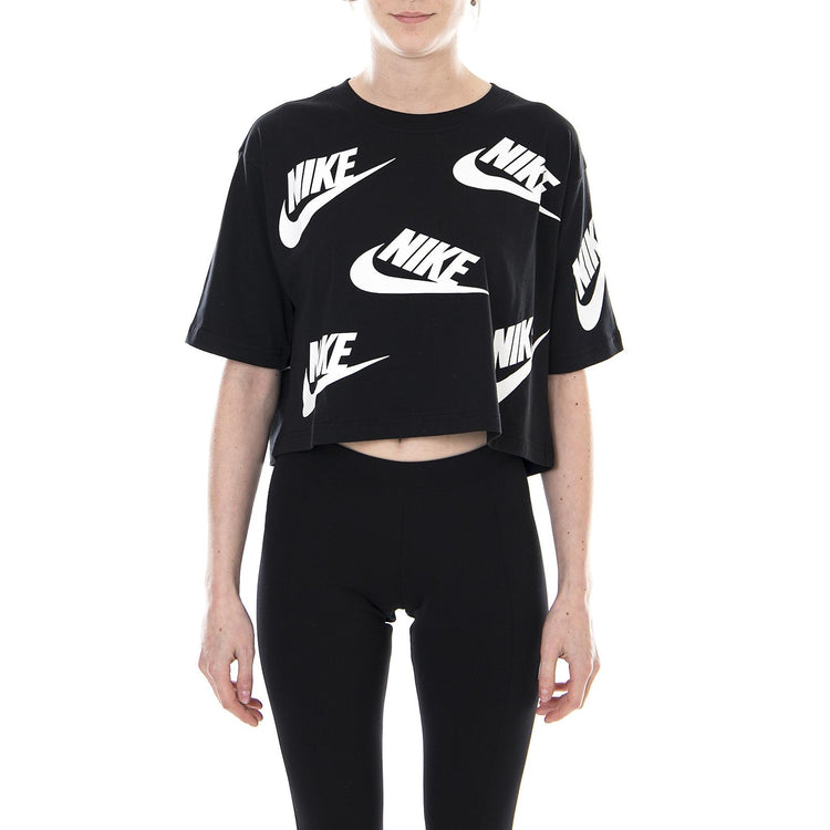 Women s Nike Sportswear Top BLACK/WHITE 105530_4  NIKE 