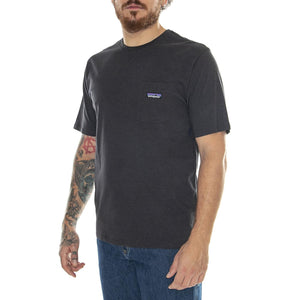 M's Regenerative Organic Certified Cotton LW Pocket Tee Ink Black - Maglietta Girocollo Uomo Grigia 53255-INBK  PATAGONIA 