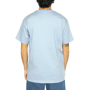 S/S Chase T-Shirt Frosted Blue / Gold - Maglietta Girocollo Uomo Blu I026391.2MYXX  CARHARTT WIP 