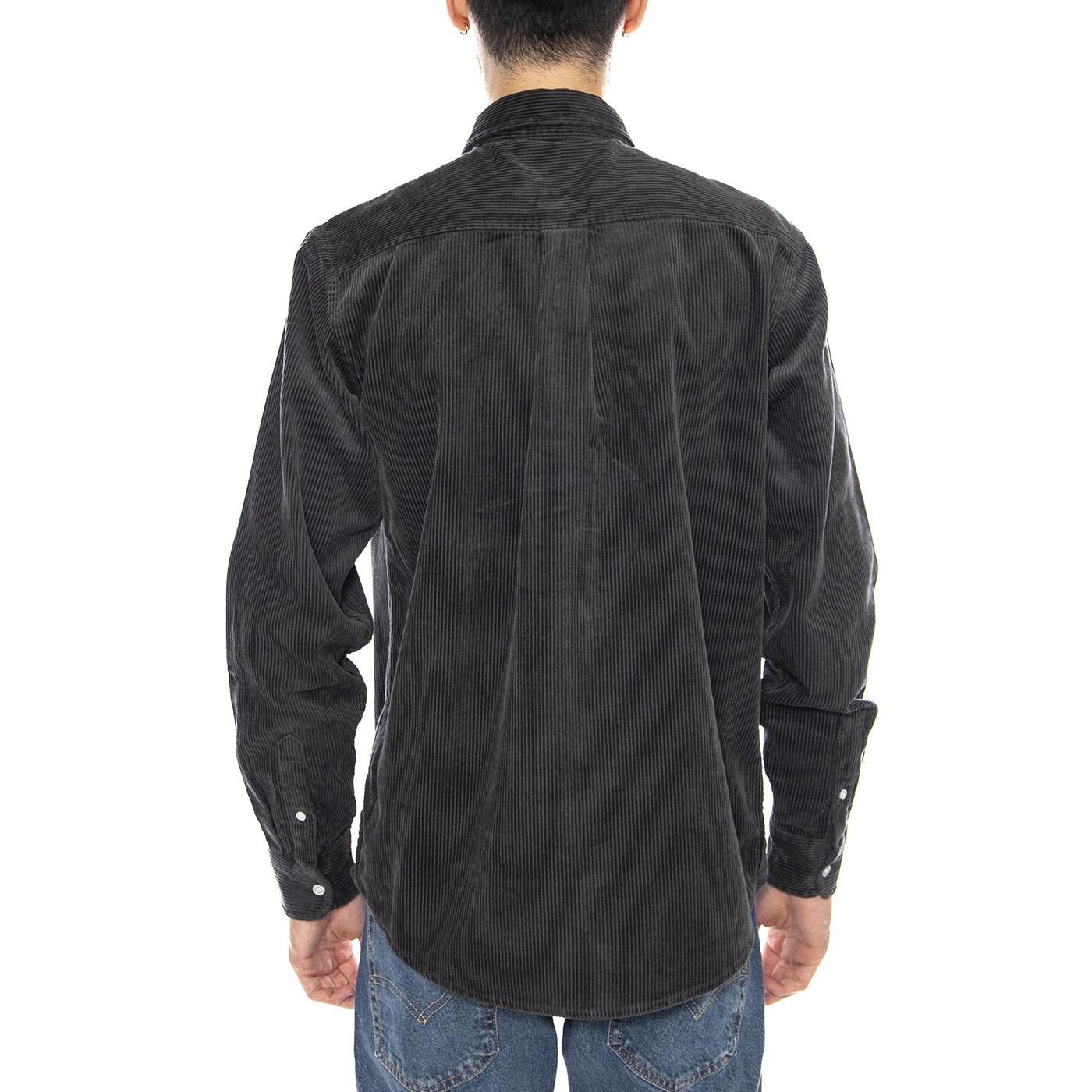 L/S Madison Cord Shirt Graphite / Graphite -- Camicia Uomo Grigio Scuro I029958.2F9XX . CARHARTT WIP 