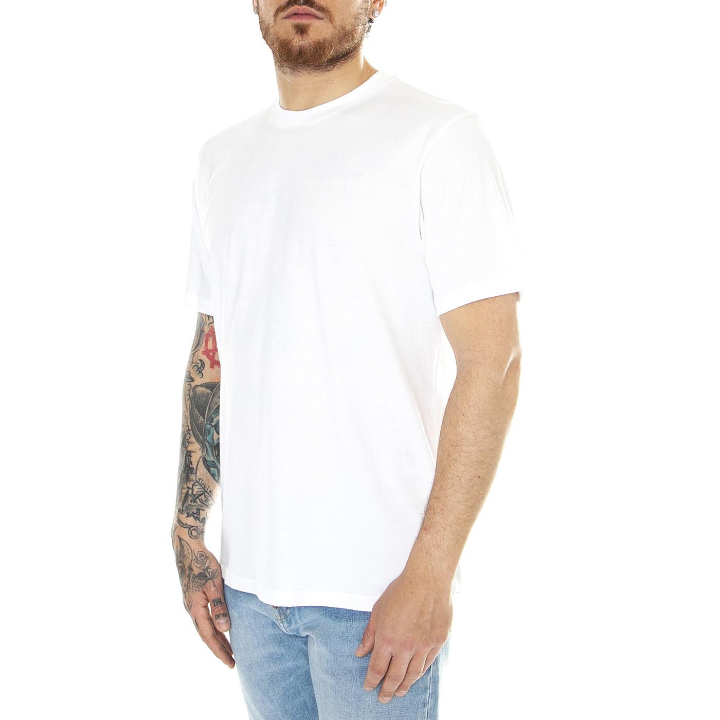 STANDARD CREW NECK T-SHIRT 2 PACK WHITE + WHITE - Maglietta Girocollo Uomo Bianca I029370 931XX CARHARTT WIP 