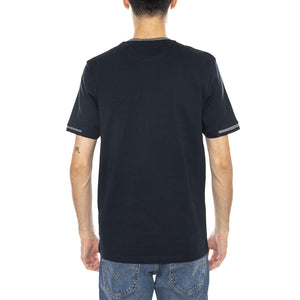 Birdseye Half Tipped T-Shirt Dark Navy/Ash Lilac - Maglietta Girocollo Uomo Blu TS2305V-X941 . LYLE & SCOTT 