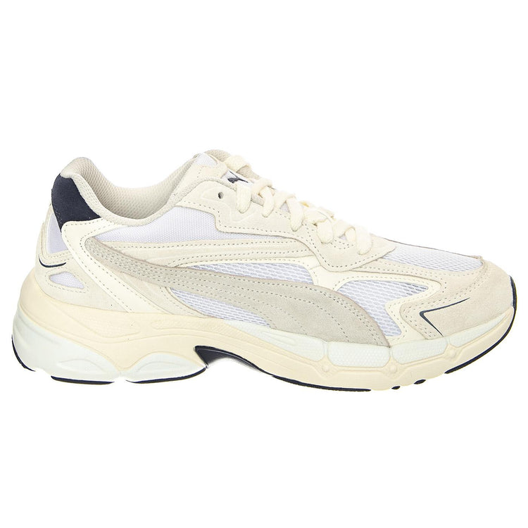 Teveris Nitro Warm White / Parisian Night - Scarpe Stringate Profilo Basso Uomo Bianche 388774-10  PUMA 