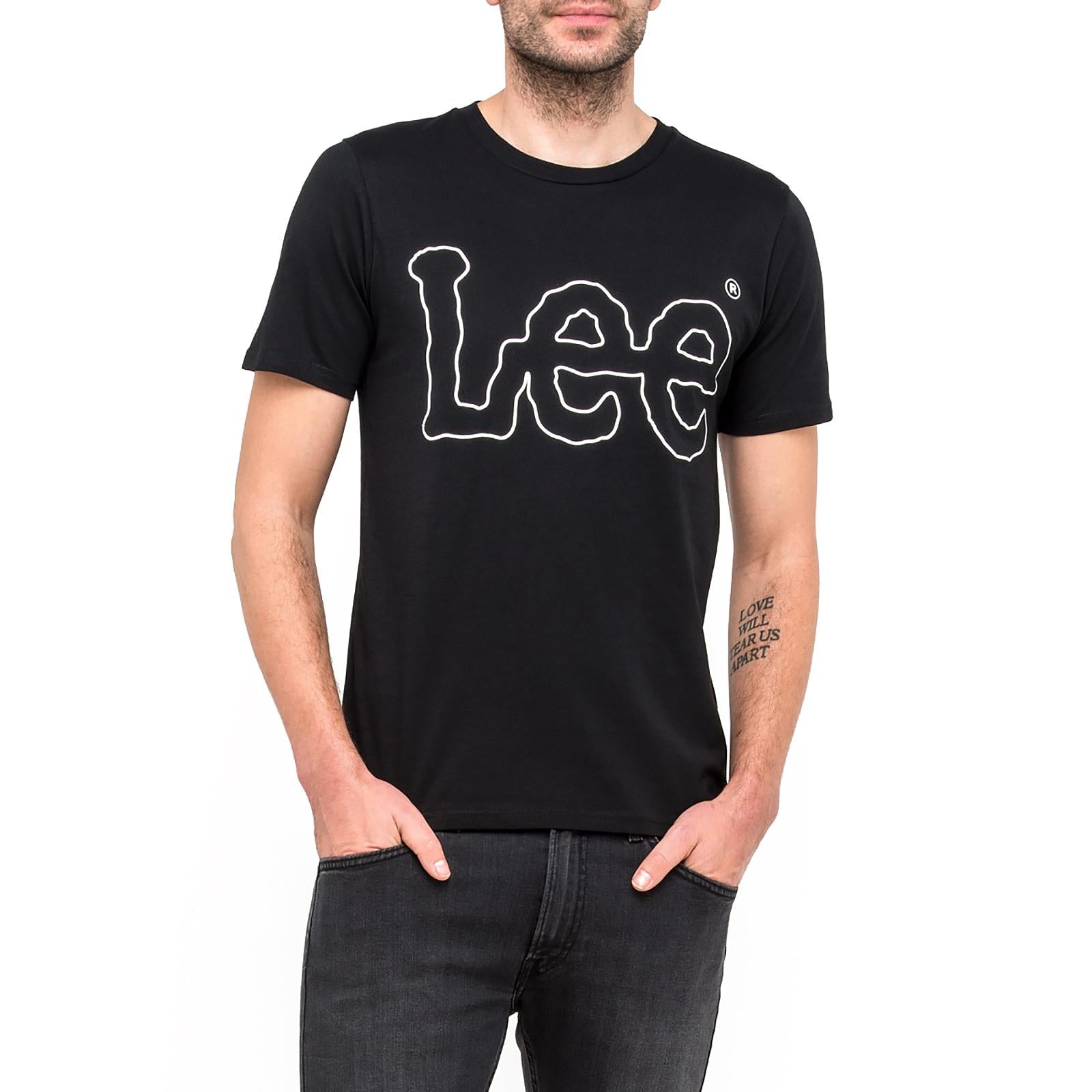 LEE TEE BLACK BLACK L62OAI02  LEE 