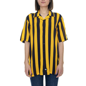 Roslyn - Custard/Black - Camicia Maniche Corte Donna 05200340W-CUS . DICKIES 