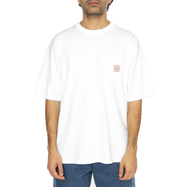 SS Workwear Tee Bright White - Maglietta Girocollo Uomo Bianca A5850-0005 White LEVIS 